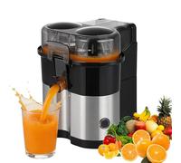 Presse-agrumes Électrique À Double Tête, À Double Tête 100 W, Presse-agrumes Électrique 2 en 1 de 400 Ml, Vitesse Maximale de 18 000 Tr/min, Coupe-fruits Intégré, Conception Détachable, pour Agr