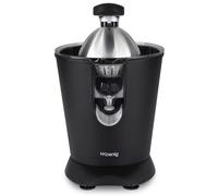 H.Koenig Presse-agrumes électrique professionnel à levier AGR82, inox, 160W puissant, bec anti-gouttes, compatible lave-vaisselle, Noir