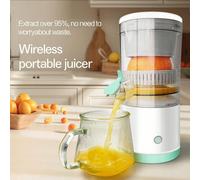 Presse-agrumes électrique avec câble USB, presse-agrumes portable facile à nettoyer, peut extraire du jus frais d'orange, de citron, de kiwi et de pamplemousse ABS