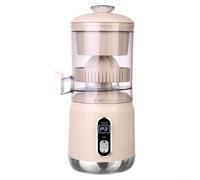 Presse-agrumes électrique avec écran LCD et bouton, extraction efficace du jus avec moteur haute vitesse, convient aux agrumes jusqu'à 110 mm de diamètre, composants amovibles pour le nettoyage (blanc
