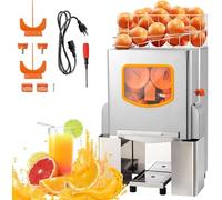 Presse-agrumes électrique commercial à haute vitesse 120 W avec filtre extractible, réservoir en acier inoxydable pour extraction de jus frais dans les restaurants et bars