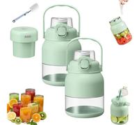 Presse-agrumes électrique de 793,8 g, paille, deux couvercles, mélangeur portable pour smoothies, shakes, préparation des aliments et mélange congelé, mixeurs sans fil multifonctionnels de grande