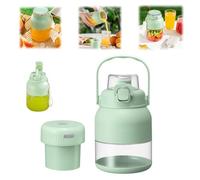 Presse-agrumes électrique de 800 ml, sans BPA, paille, deux couvercles, multifonction de grande capacité, portable, sans fil, pour smoothies, shakes, préparation des aliments et mélanges congelés (1