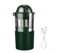 Presse-agrumes Électrique Fil avec 2 Cônes - Extracteur de Jus Silencieux Acier, Recharge USB, Grande Capacité pour Orange Citron, 20.5x10.2cm(green)