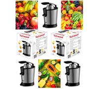 Presse-agrumes électrique INOX Bras articulé Design puissance 160W en acier inoxydable GRIS ACIER