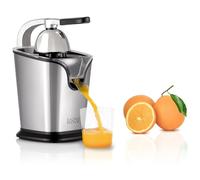 Presse agrumes électrique levier pour jus citron Orange pamplemousse SICILIA en Inox 160W Rapide, Automatique, Silencieux