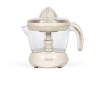 Presse-agrumes électrique - LIVOO - DOD131C - 25 W - 1 grand cône et 1 petit cône - 700 ml - Blanc cassé