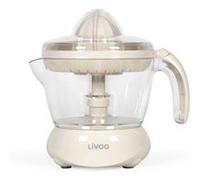 LIVOO Presse-agrumes électrique DOD131C – 25 W, 700 ml, grand et petit cône – Blanc cassé