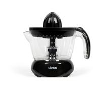 Presse-agrumes électrique - LIVOO - DOD131N - 25 W - 1 grand cône et 1 petit cône - 700 ml - Noir