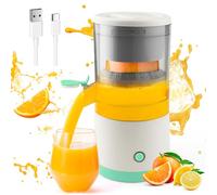 Presse-agrumes électrique - Presse-agrumes - Presse-agrumes - Presse-agrumes pour oranges/citrons/pamplemousse - Avec moteur puissant - Efficace - Sain, nutritif et frais - 45 W - Blanc