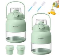 Presse-agrumes électrique sans BPA de 500 ml, mélangeur portable, presse-agrumes électrique, paille, deux couvercles, presse-agrumes pour smoothies, shakes, préparation des aliments et mélange congelé