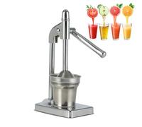 Presse-agrumes en fonte, presse-agrumes manuel commercial, robuste, avec bras de levier, pour grenade, pastèque, citron, Orange silver