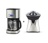 Ensemble petit déjeuner H.koenig AGR60 + MG30 Presse-agrume et Cafetière programmable 1,8L