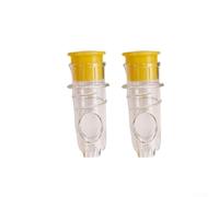 Presse-agrumes manuel avec couvercle à vis et système de filtration intégré pour une extraction efficace du jus et une séparation de la pulpe, compact et léger (jaune)