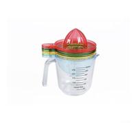 Presse-agrumes manuel avec séparateur d'œufs et broyeur d'aliments pour bébé - Outil de cuisine compact pour citrons, oranges, cuisson et purée, plastique, 11 x 9,5 x 14,8 cm