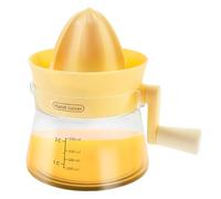 Presse-agrumes manuel en ABS, 500 ml, économe en travail, avec capacité et poignée ergonomique pour citrons, citrons verts, oranges (jaune)