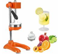 Presse-agrumes manuel en acier inoxydable 304 et alliage d'aluminium, facile à nettoyer pour oranges, citrons, pastèques