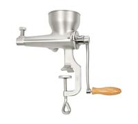 Presse-agrumes manuel en acier inoxydable 304, pince de table pour ménage | Entrée de 9 cm avec poignée en bois et filtre fin, bras ergonomique de 17,5 cm, extracteur de jus manuel pour herbe de blé