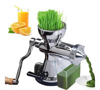 Presse-agrumes manuel en acier inoxydable avec base d'aspiration et pince de table pour épinards, chou frisé, pommes, céleri et gingembre