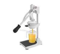 Presse-agrumes, manuel, en acier inoxydable, avec levier et 2 têtes, presse-agrumes, presse-agrumes, presse-agrumes, presse-agrumes, orange, citron, grenade, en acier 304, robuste, stable, 500 ml