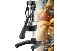 Presse-Agrumes Manuel En Acier Inoxydable, Robuste Et Durable, Avec Un Large Bec Verseur Et Une Construction MéTallique Solide, Adapté Aux Oranges, Citrons, Grenades Et Autres Fruits Black