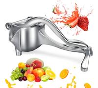 Presse-agrumes manuel en alliage d'aluminium pour citron, grenade, orange (17,8 x 7,5 cm)
