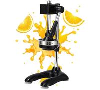 Presse-agrumes manuel en fonte, Facile à nettoyer, Presse-agrumes à fruits, Presse-agrumes manuel, Robots culinaires, pour usage domestique commercial Black