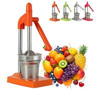 Presse-agrumes Manuel En Fonte - Presse-citron En Acier Inoxydable 304 For La Maison Et Le Restaurant, Jus D'orange, De Citron Vert Et De Pamplemousse Sans Effort(Orange)