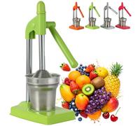 Presse-agrumes Manuel En Fonte - Presse-citron En Acier Inoxydable 304 For La Maison Et Le Restaurant, Jus D'orange, De Citron Vert Et De Pamplemousse Sans Effort(Green)