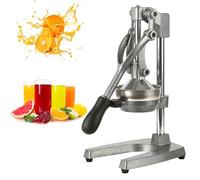 Presse-agrumes Manuel en Fonte Robuste - Presse-agrumes pour Citron, Grenade, Citron Vert Et Agrumes, avec Filtre en Acier Inoxydable, Facile À Nettoyer Gray