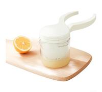 Presse-agrumes manuel en spirale pour jus de citron orange avec pièces détachables et bec verseur lisse pour une utilisation pratique (blanc)