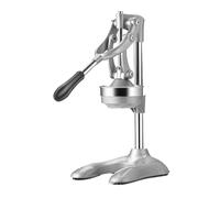 Presse-agrumes manuel extra-large en fonte de qualité commerciale, avec traverse et structure triangulaire, presse-agrumes robuste for comptoir, for jus, vin, fromage, cidre, huile d'olive(D)