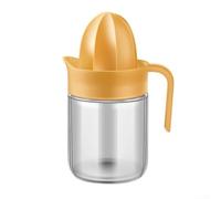 Presse-agrumes manuel léger pour jus d'orange domestique, design compact, matériaux pour la sécurité, économie d'espace et nettoyage facile (jaune)