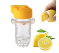 Presse agrumes Manuel, lemon Squeezer, Presse-Citron à vis avec un Filtre Intégré, Mini Presse Agrume Manuel Plastique,Facile à transporter Pour Utilisation Dans Les Restaurants,Cuisines (Jaune)