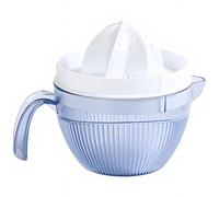 Presse-agrumes manuel orange pamplemousse en plastique avec fentes filtre et collecteur de jus de 600 ml, alésoir large sans BPA, extracteur de jus d'agrumes rotatif à main pour gros citron vert