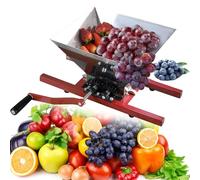 Presse-agrumes manuel portable de 7 litres avec engrenages et poignée en alliage d'aluminium pour sauce et vin aux baies et fruits