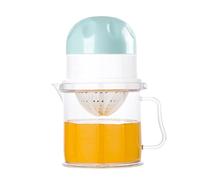 Presse-Agrumes Manuel Pour Citrons Et Oranges, Extracteur de Jus Manuel pour Citrons et Agrumes, Sans Pulpe avec Pichet Transparent 450ml pour Cuisine Maison Voyage Citron Vert Goyave Grenade