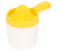 Presse-agrumes Manuel pour Citrons et Pamplemousses, PP Jaune | Structure Simple et Réutilisable, Facile à Utiliser, Outil Cuisine Compact, pour Fruits, Maison et Quotidien