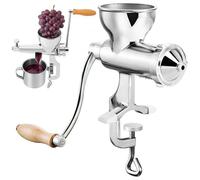 Presse-agrumes manuel pour oranges, grenades et gingembre avec passoire à pulpe, presse à froid serrage facile pour comptoir de cuisine, agrumes en acier inoxydable, manuel