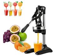 Presse-agrumes manuel, presse-agrumes manuel commercial robuste, broyeur en acier inoxydable avec passoire amovible, for agrumes orange, citron, grenade, facile à utiliser et à nettoyer