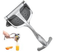 Presse-agrumes manuel, presse-agrumes manuel efficace pour citrons et oranges, jus en alliage d'aluminium avec passoire amovible, facile à presser et à nettoyer