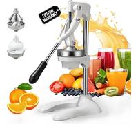 Presse-Agrumes Manuel, Presse-Citron à Main pour Extraire le Jus, en Acier Inoxydable Avec Extracteur, Outil de Cuisine pour Citrons Verts, Oranges et Pamplemousses(B)