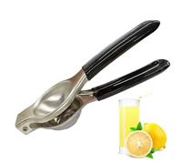 Presse Agrumes Manuel, Presse Citron, Presse en Acier Inoxydable avec poignée souple, Pour Citron, Orange, Ou Autres Fruits, Noir