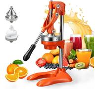 Presse-Agrumes Manuel, Presse-Oranges en Fonte, Grand Format, Convient pour Les Oranges, Citrons, Citrons Verts Et Grenades, Facile à Nettoyer(B)