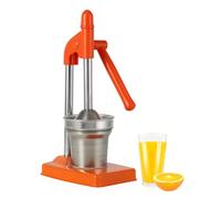 Presse-agrumes manuel professionnel en acier inoxydable, facile à nettoyer, extracteur de jus frais pour la maison et la cuisine (orange)