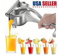 Presse-agrumes manuel tout métal robuste/Presse-fruits manuel, Presse-agrumes manuel pour la maison, Convient pour citron, orange, pomme, concombre, melon et autres fruits, Outil de pressage de fruits