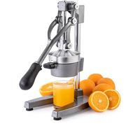 Presse-agrumes manuel très résistant avec base en fer ductile et acier inoxydable 304, facile à nettoyer, idéal pour extraire le jus de divers fruits