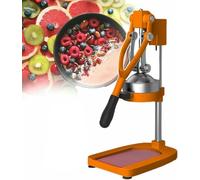 Presse-agrumes manuelle professionnelle - Presse-fruits commercial avec base en fonte et ventouse pour jus de citron, d'orange, de tomate et de pastèque