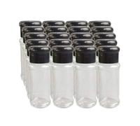 Presse-agrumes noir pour épices, sel et poivre, pot d'assaisonnement, bouteille de poivre, Barbecue, Gadget de cuisine, 20, pièces/ensemble, 100Ml