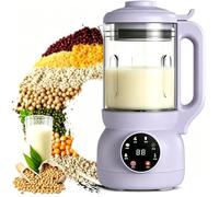 Presse-agrumes Nut Machine 1000ml, Fabricant De Lait De Soja, Avec Lame De Broyage à 10 Lames, Démarrage Par Un Bouton, Réservation Intelligente De 12 Heures, Pour Préparer Du Lait De Soja purple